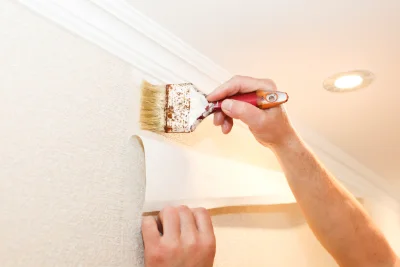 Pose de papier peint à Fontangy — revêtements muraux et toiles de verre